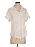 Dylan 100% Cotton Ivory Short Sleeve Blouse Size XS - photo 1