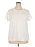 Unbranded Ivory Short Sleeve Top Size 2XL - photo 1