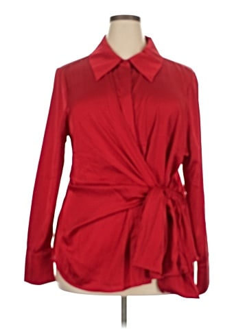 ELOQUII Long Sleeve Blouse (view 1)
