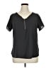 Tempted Hearts Black Gray Short Sleeve Blouse Size 1X - photo 1
