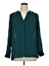 Rose + Olive 100% Polyester Teal 3/4 Sleeve Blouse Size XL - photo 1