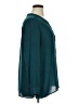 Rose + Olive 100% Polyester Teal 3/4 Sleeve Blouse Size XL - photo 4