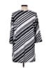Anthony Richards Stripes Silver Casual Dress Size M - photo 2