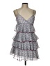 Therapy 100% Polyester Floral Gray Cocktail Dress Size 10 - photo 1
