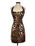 Cache Animal Print Brown Cocktail Dress Size 2 - photo 1