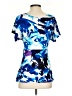 Express Blue Short Sleeve Blouse Size S - photo 2