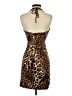 Cache Animal Print Brown Cocktail Dress Size 2 - photo 2