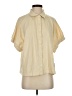 Known Supply Yellow Short Sleeve Blouse Size S - photo 1
