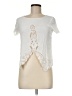 West End Ivory Short Sleeve Blouse Size 6 - photo 1