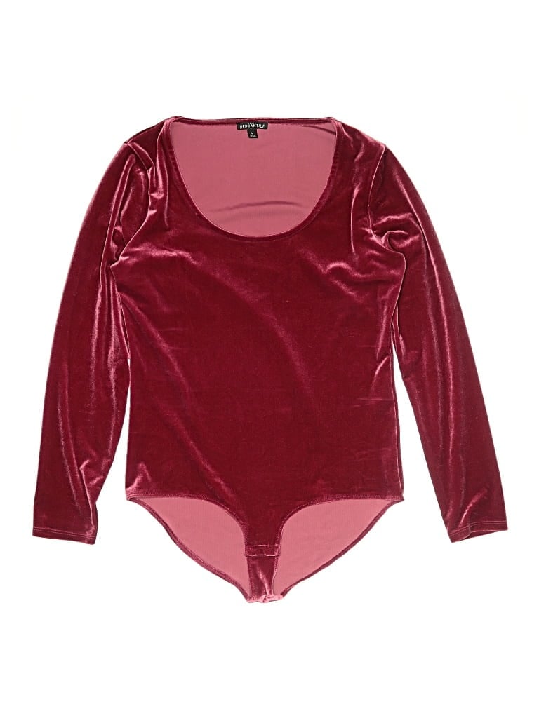 Pre-owned J.crew Mercantile Bodysuit In Burgundy