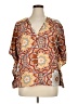 Shein Orange Short Sleeve Blouse Size XL - photo 1
