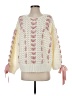 For Love & Lemons Hearts Ivory Pullover Sweater Size XS - photo 1