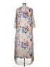 Robert Louis 100% Polyester Floral Ivory Tan Casual Dress Size XL - photo 2