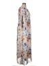 Robert Louis 100% Polyester Floral Ivory Tan Casual Dress Size XL - photo 4
