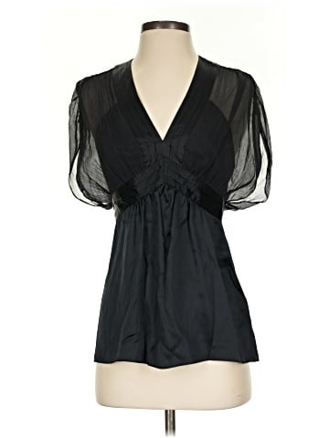 The Limited Short Sleeve Silk Top (view 1)