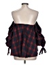 Do & Be 100% Polyester Red Burgundy 3/4 Sleeve Blouse Size L - photo 2