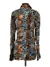 Assorted Brands Animal Print Brown Long Sleeve Blouse Size S - photo 2