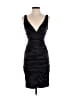 Xscape 100% Polyester Solid Black Cocktail Dress Size 4 - photo 1