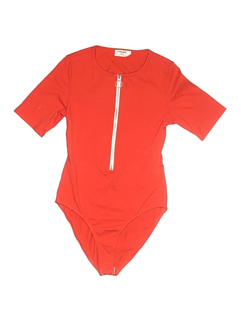 Pre-owned Frame Bodysuit In Red