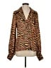 Alexis 100% Polyester Animal Print Orange Long Sleeve Blouse Size S - photo 1