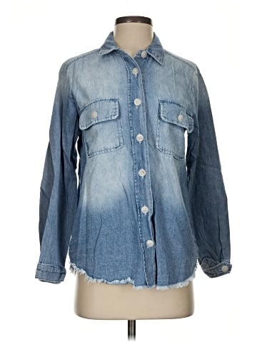 Democracy Long Sleeve Button-Down Shirt (view 1)