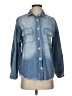 Democracy 100% Cotton Blue Long Sleeve Button-Down Shirt Size XS - photo 1