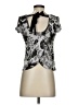 Derek Heart Gray Short Sleeve Top Size S - photo 2
