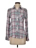 Rails 100% Rayon Plaid Gray Long Sleeve Button-Down Shirt Size XS - photo 1