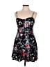 Express 100% Rayon Floral Black Casual Dress Size M - photo 1