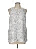 Banana Republic Silver Sleeveless Blouse Size L - photo 1