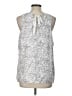 Banana Republic Silver Sleeveless Blouse Size L - photo 2