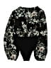 Shein 100% Polyester Floral Black Long Sleeve Blouse Size 6 - photo 1