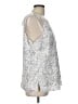 Banana Republic Silver Sleeveless Blouse Size L - photo 4