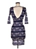 Trac Paisley Blue Cocktail Dress Size M - photo 2