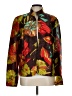 Coldwater Creek 100% Silk Floral Brown Jacket Size L - photo 1