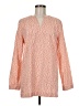 Lands' End Orange Long Sleeve Blouse Size M - photo 1