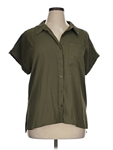 Calvin Klein Short Sleeve Blouse (view 1)