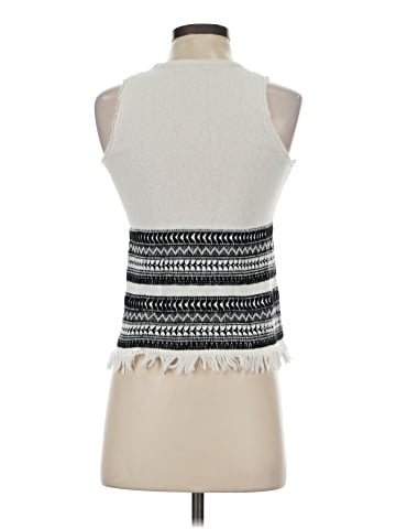 Madewell Villagrove Sweater Tank in Bright Ivory (view 2)