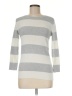 Banana Republic Stripes Gray Silver Pullover Sweater Size M - photo 1