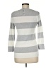 Banana Republic Stripes Gray Silver Pullover Sweater Size M - photo 2