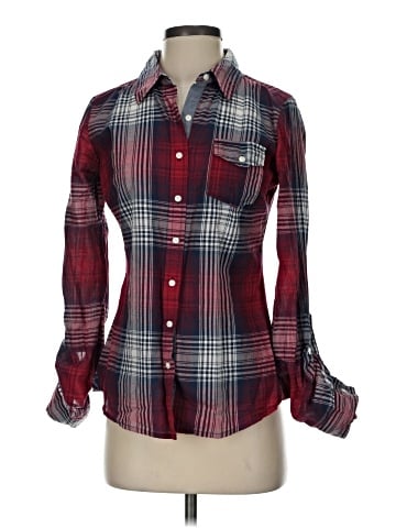 Girl Krazy Long Sleeve Button-Down Shirt (view 1)