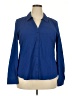 Elle Blue Long Sleeve Blouse Size XXL - photo 1