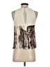 Floreat 100% Viscose Ivory Sleeveless Blouse Size 0 - photo 2