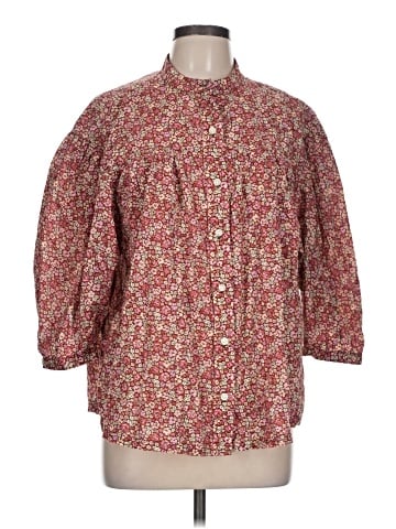 Lee 3/4 Sleeve Button-Down Shirt (view 1)