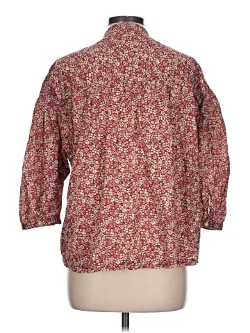 Lee 3/4 Sleeve Button-Down Shirt (view 2)