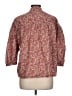 Lee Tweed Red 3/4 Sleeve Button-Down Shirt Size L - photo 2