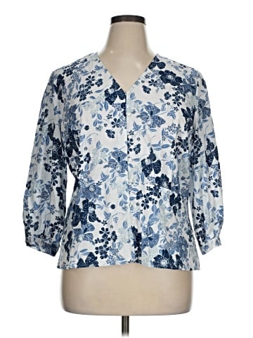 Liz Claiborne 3/4 Sleeve Blouse (view 1)