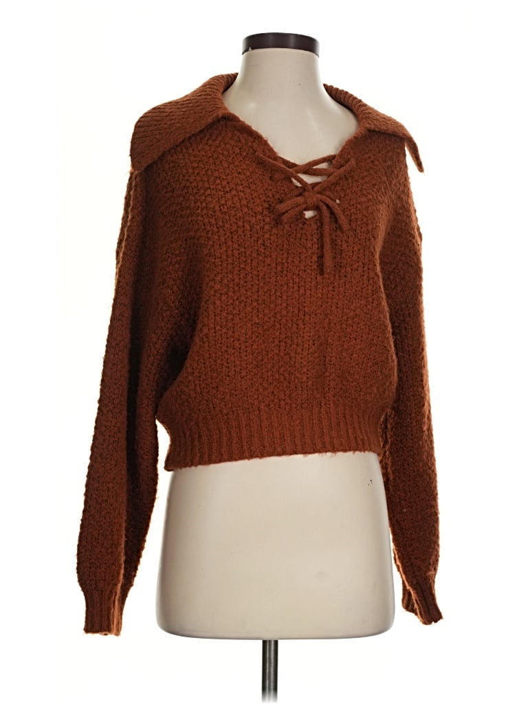Pre-owned Sage The Label Pullover Sweater In Brown