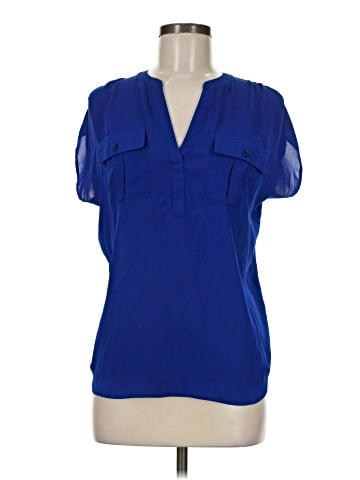 INC International Concepts Short Sleeve Blouse (view 1)