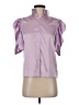 FRAME Purple Short Sleeve Blouse Size XS - photo 1